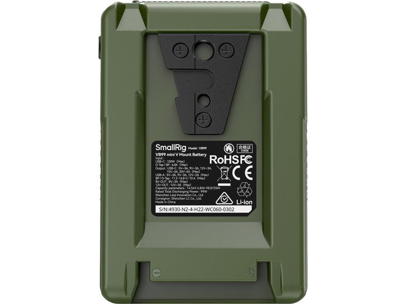 SmallRig 4930 V-Mount Battery Mini VB99 (Green)