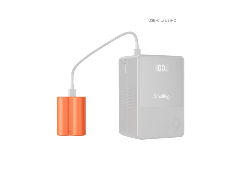 SmallRig 4970 NP-W235 USB-C Rechargeable Camera Battery Orange