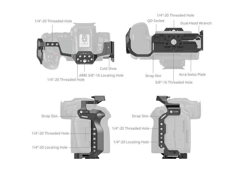 SmallRig 4978 Cage for Canon EOS R5 Mark II