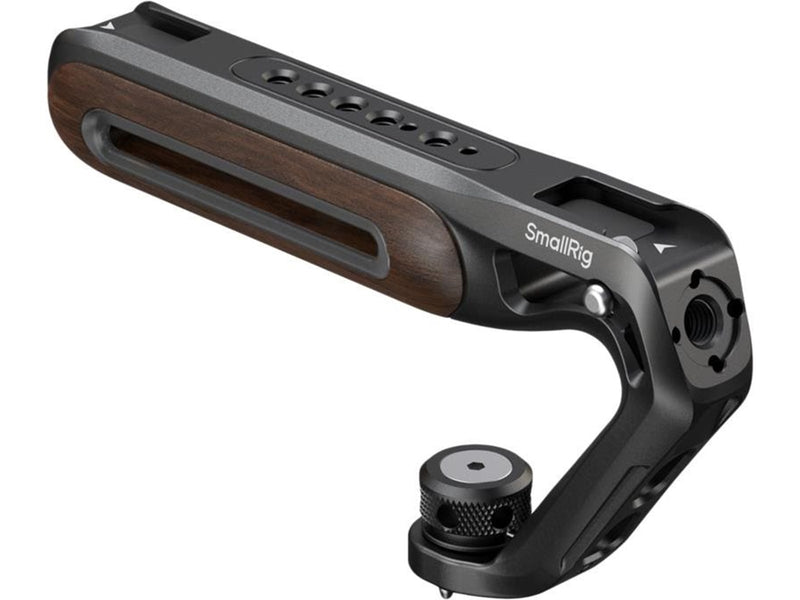 SmallRig 5252 Wooden Top Handle with 1/4''-20 and ARRI 3/8''-16 Locating Screw
