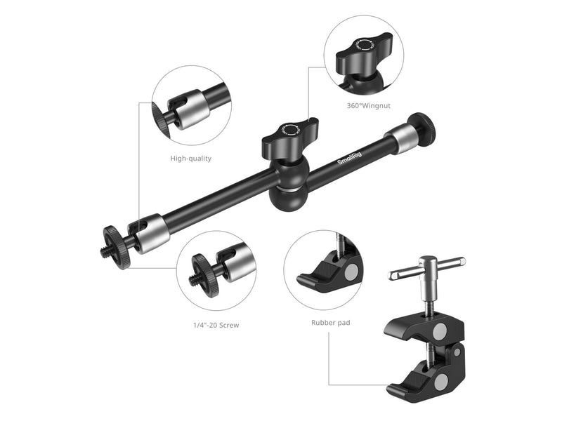SmallRig 5326 Crab-Shaped Clamp for Phones 9.8"