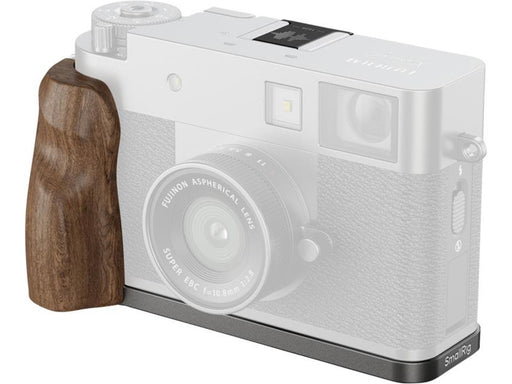 SmallRig 5394 L-Shaped Mount Plate with Wooden Handle for FUJIFILM X half Charcoal Silver