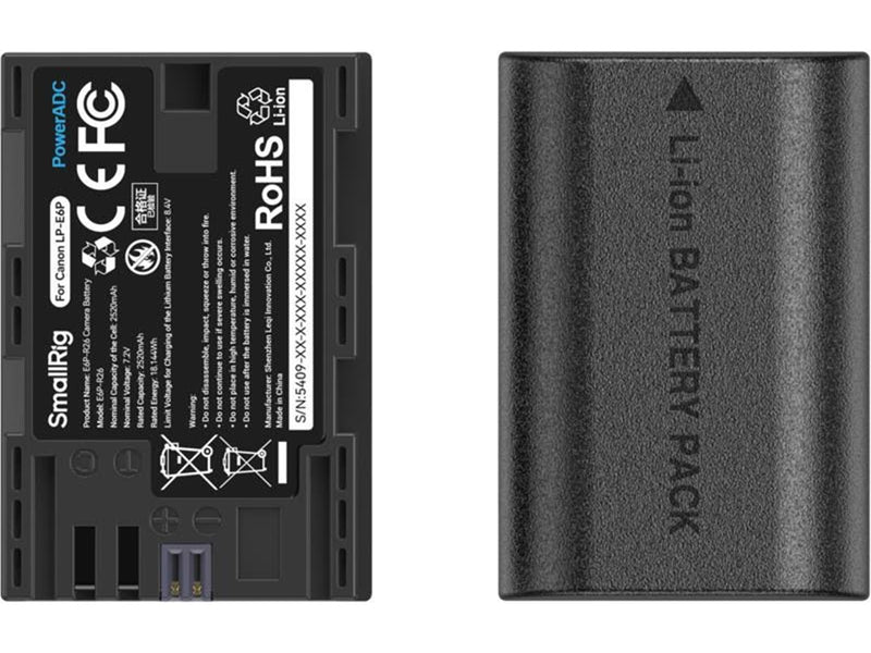 SmallRig 5409 Camera Battery and Charger Kit for Canon LP-E6P