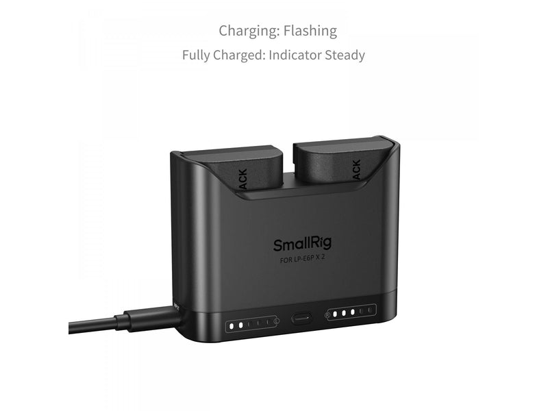 SmallRig 5485 Turbo Charging Kit for LP-E6P Camera Batteries