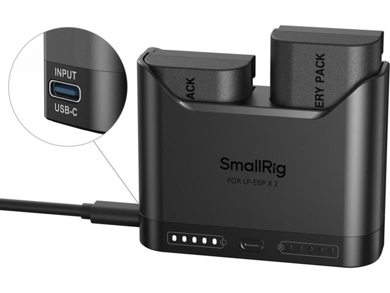 SmallRig 5485 Turbo Charging Kit for LP-E6P Camera Batteries