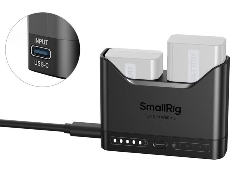 SmallRig 5493 Camera Battery Charger for NP-FW50
