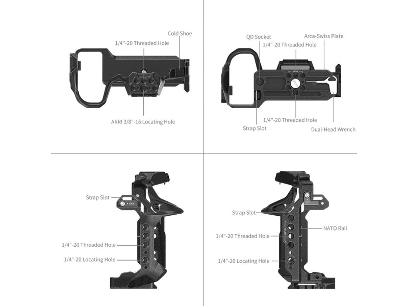 SmallRig 5502 Black Mamba Cage for Panasonic S1R II / S1 II / S1 IIE