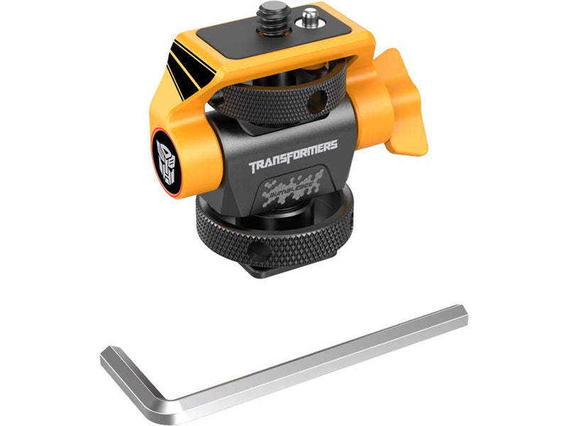 SmallRig 5519 Swivel and Tilt Adjustable Monitor Support with Cold Shoe（BumbleBee Edition）