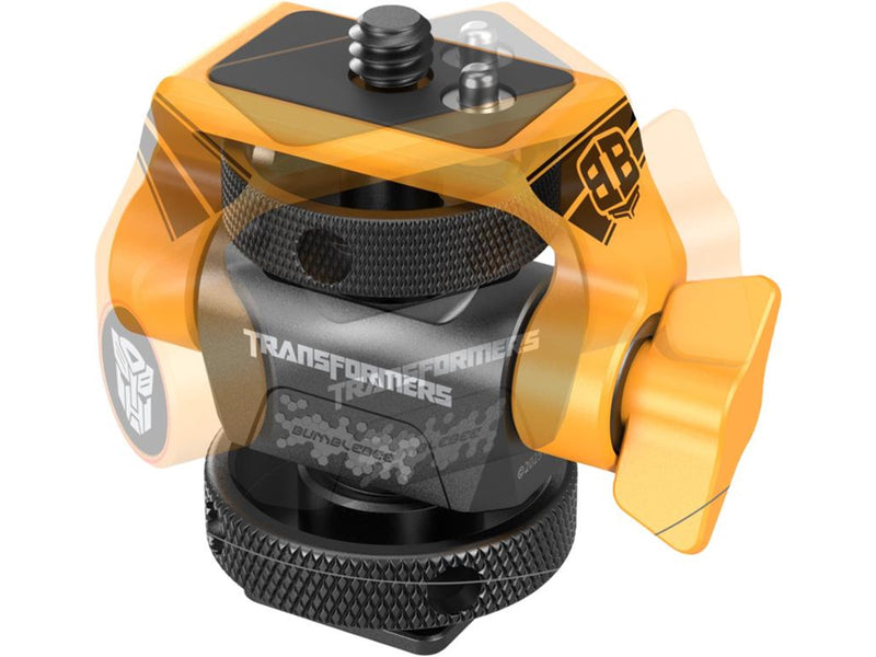 SmallRig 5519 Swivel and Tilt Adjustable Monitor Support with Cold Shoe（BumbleBee Edition）