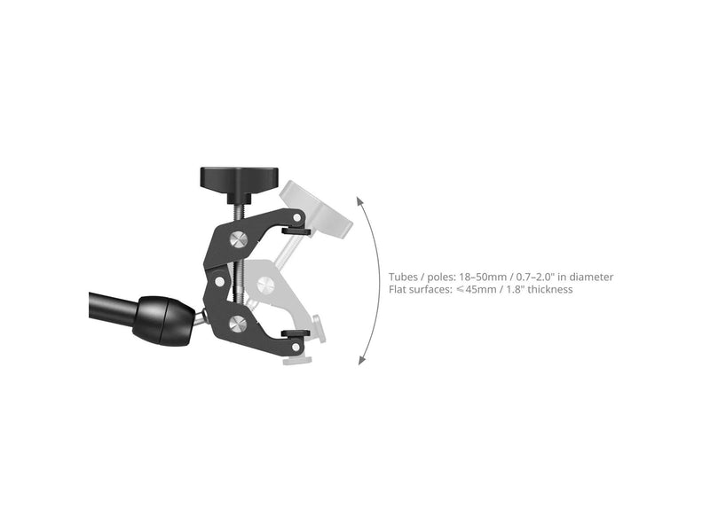 SmallRig 5624 Desktop Magic Arm with Crab-Shaped Clamp Kit