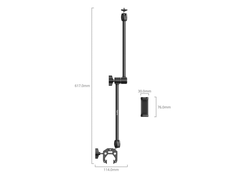 SmallRig 5624 Desktop Magic Arm with Crab-Shaped Clamp Kit