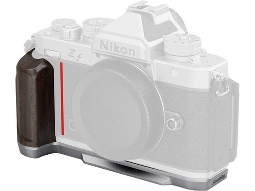 SmallRig 5707 L-Shaped Mount Plate with Wooden Handle for Nikon Z f Silver