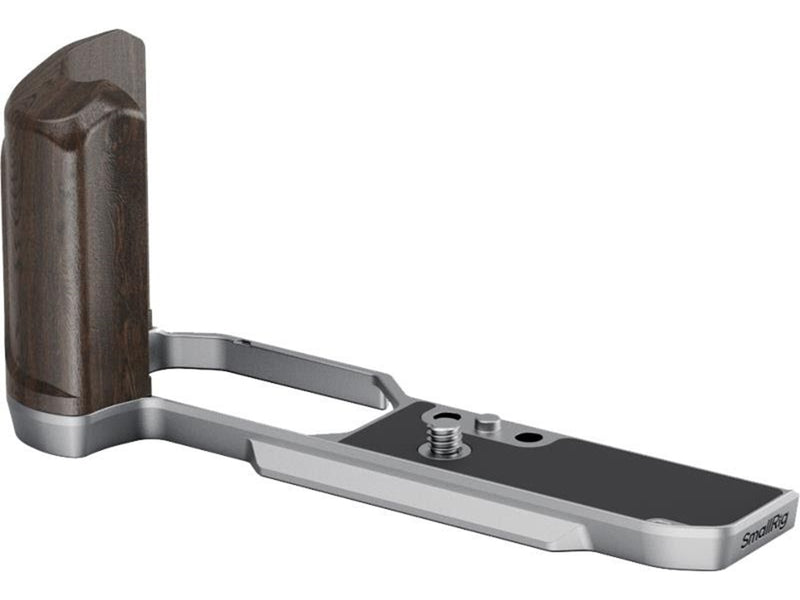 SmallRig 5707 L-Shaped Mount Plate with Wooden Handle for Nikon Z f Silver