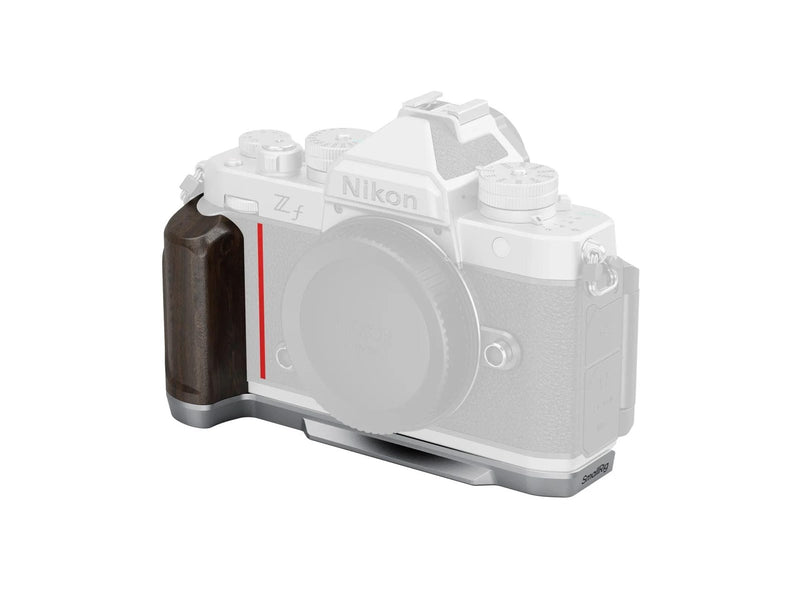 SmallRig 5707 L-Shaped Mount Plate with Wooden Handle for Nikon Z f Silver