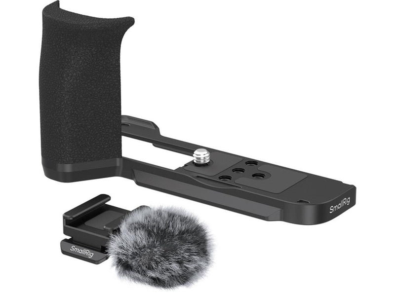SmallRig 5808 L-Shaped Mount Plate with Handle for Canon PowerShot V1 (Black)