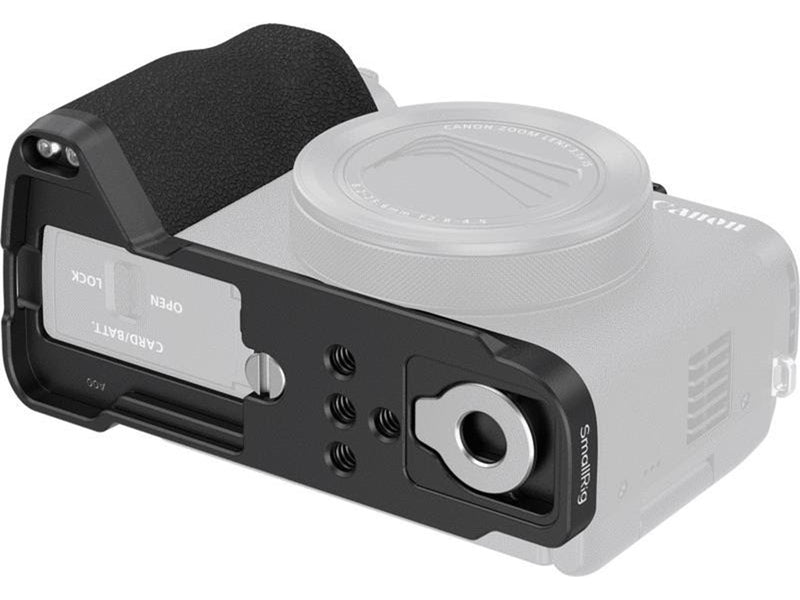 SmallRig 5808 L-Shaped Mount Plate with Handle for Canon PowerShot V1 (Black)