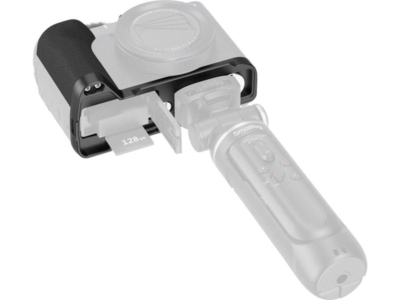 SmallRig 5808 L-Shaped Mount Plate with Handle for Canon PowerShot V1 (Black)