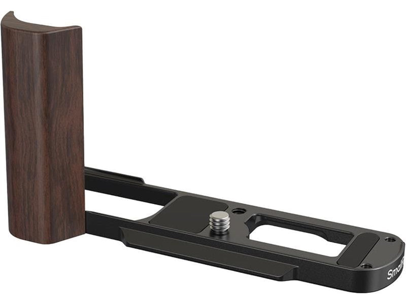 SmallRig 5942 L-Shaped Mount Plate with Wooden Handle for Panasonic LUMIX L10 Black