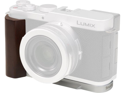 SmallRig 5943 L-Shaped Mount Plate with Wooden Handle for Panasonic LUMIX L10 Silver