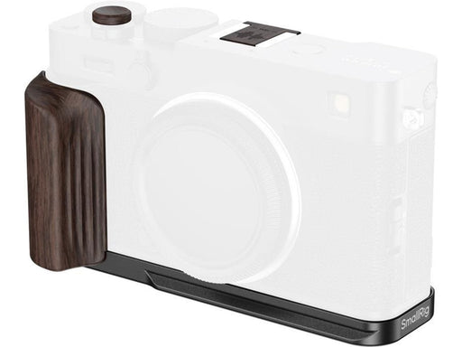SmallRig 6237 L-Shaped Mount Plate with Wooden Handle for FUJIFILM X-E5 (Ebony Black)