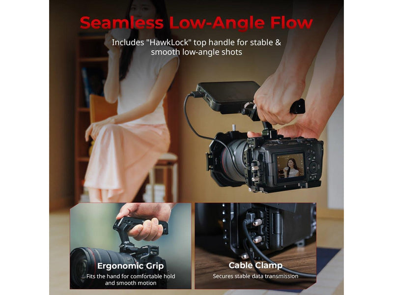 SmallRig 6381 HawkLock Quick Release Cage Kit with V-Mount Battery Plate for Canon EOS R6 V