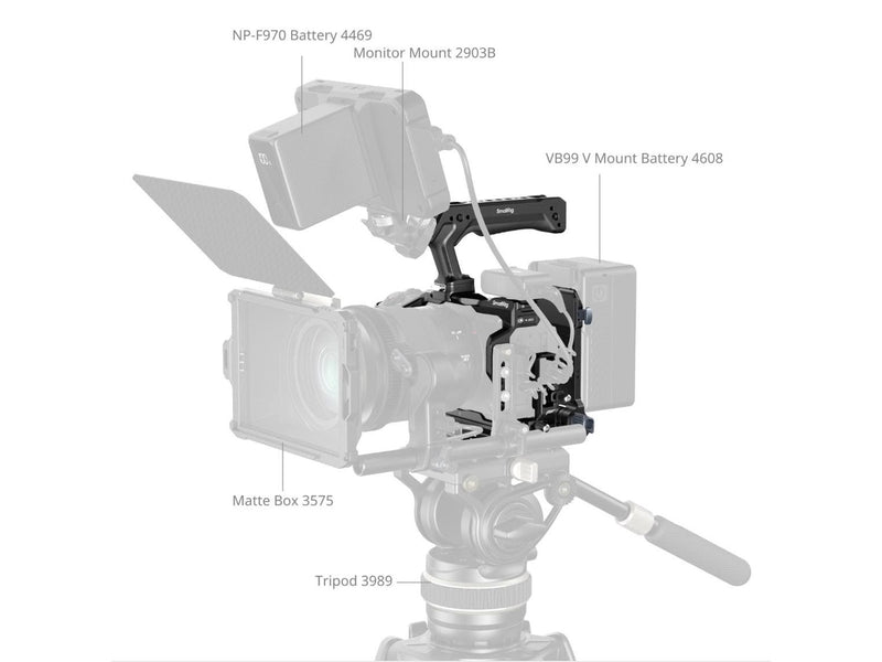 SmallRig 6381 HawkLock Quick Release Cage Kit with V-Mount Battery Plate for Canon EOS R6 V