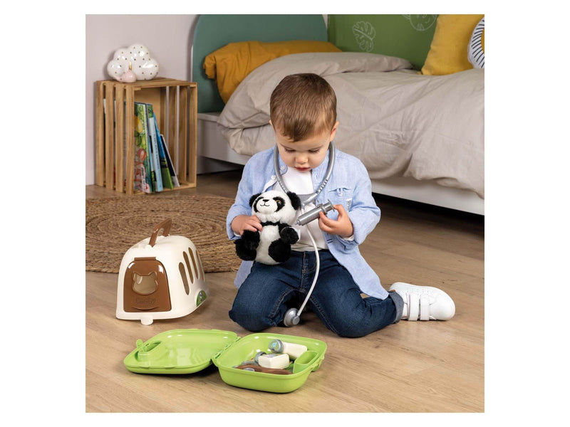 Smoby Animal Care Travel Basket with Panda 12pcs.