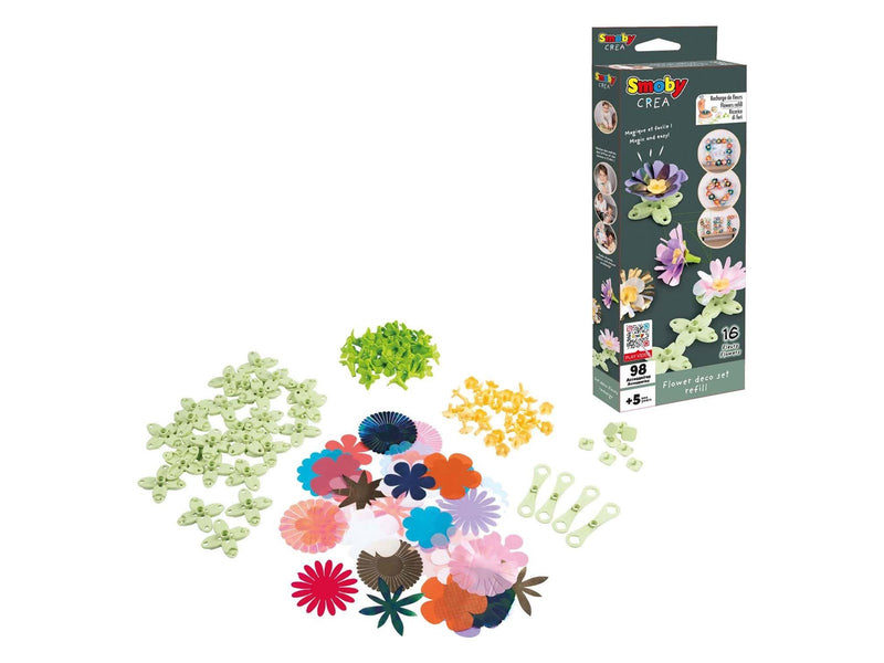 Smoby - Crea Flowers Making Decoration Refill 98pcs.