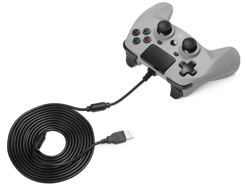Snakebyte GAME:PAD 4 S (GREY) - Wired Controller - Sony PlayStation 4