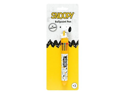 Snoopy - 10-color automatic ballpoint pen with a 3D figure from the Lazy Days collection