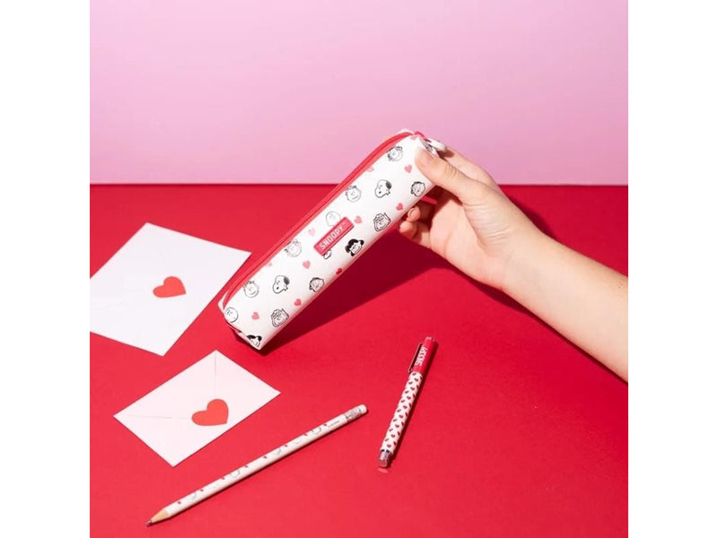 Snoopy - Pencil case with pen and pencil set from the Love Season collection