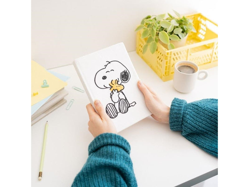 Snoopy - Plush notebook / notebook A5 from the Lazy Days collection