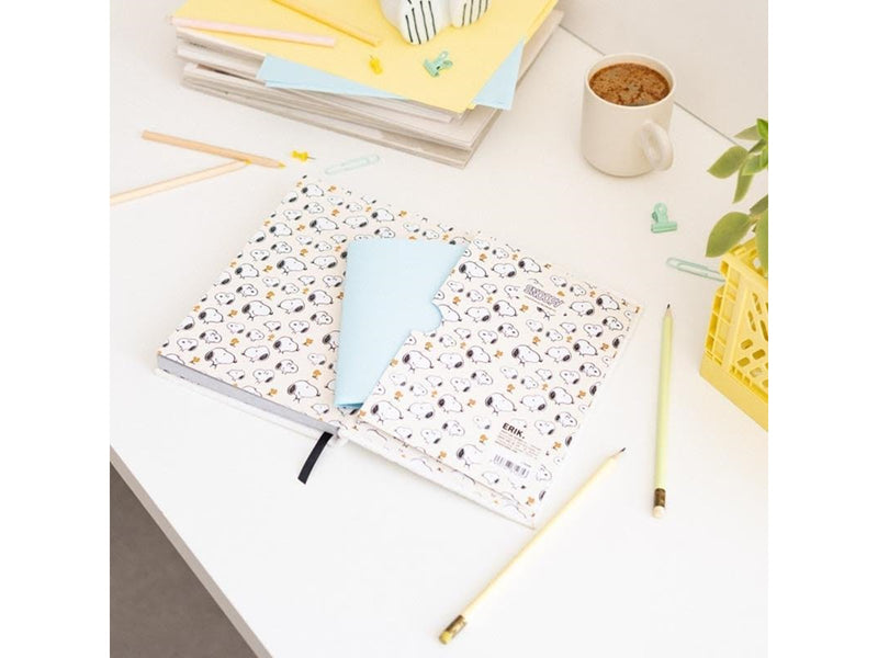Snoopy - Plush notebook / notebook A5 from the Lazy Days collection