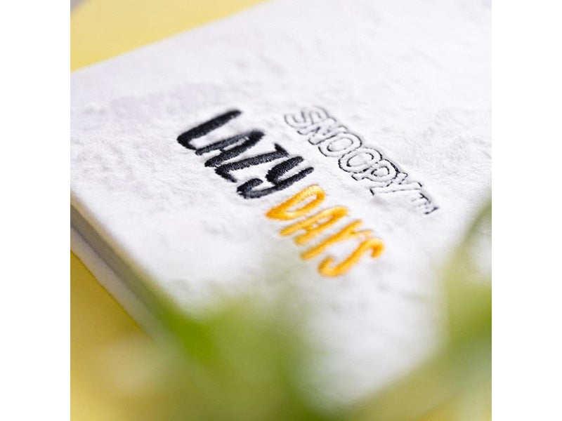 Snoopy - Plush notebook / notebook A5 from the Lazy Days collection