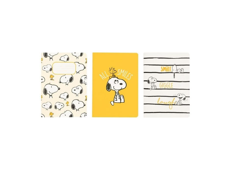 Snoopy - Set of A6 notebooks from the Lazy Days collection - 3 pieces