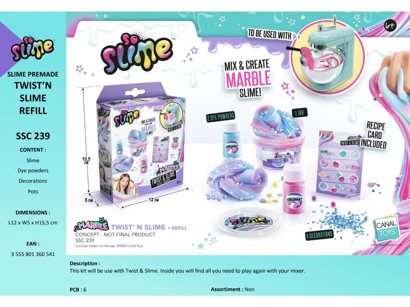 So Slime Marble Twist and Slime refill
