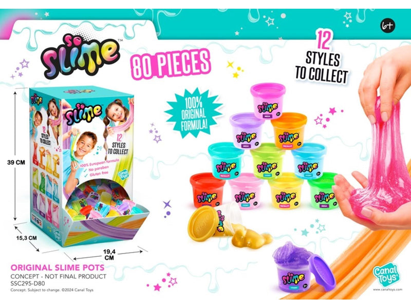 So Slime Original Slime Pots with PDQ 80 pcs