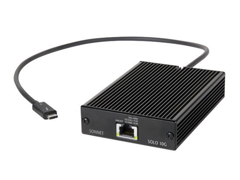 Sonnettech Solo10G 10GBASE-T Thunderbolt to 10 Gigabit Ethernet Adapter with NBASE-T Support