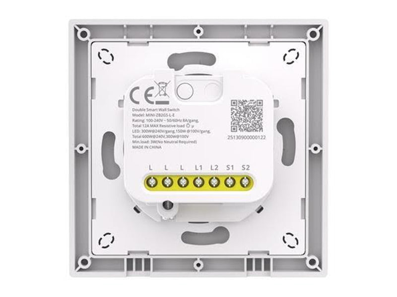 Sonoff MINI-ZB2GSL-E ZigBee Two Channel Wall Switch