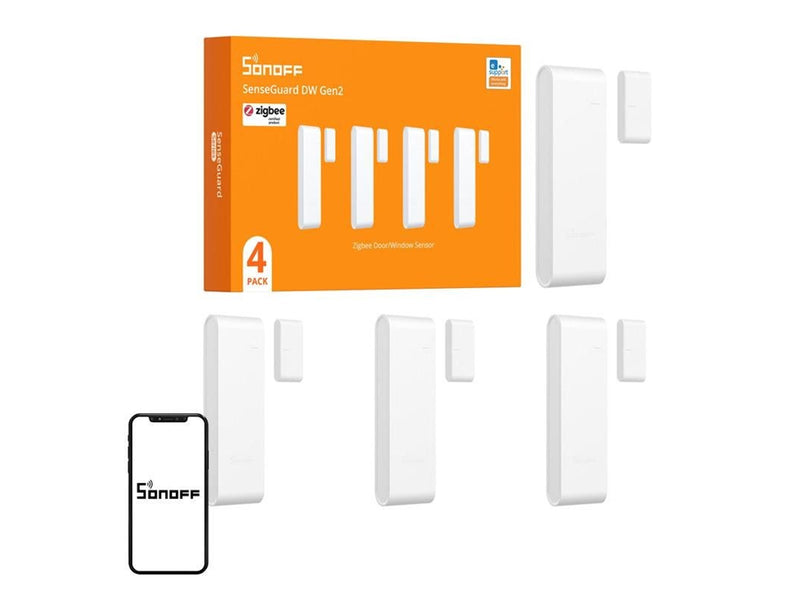 Sonoff SONOFF SNZB-04PR2 Fenster- und Türsensor, 4er-Pack