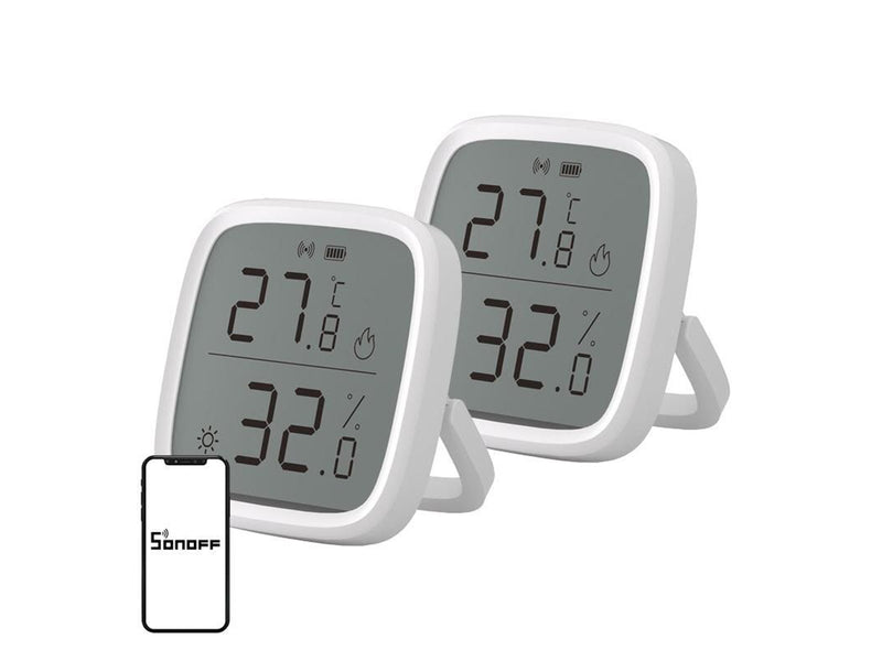 Sonoff SONOFF ZigBee SNZB-02D Temperatur- und Feuchtigkeitssensor, 2er-Pack