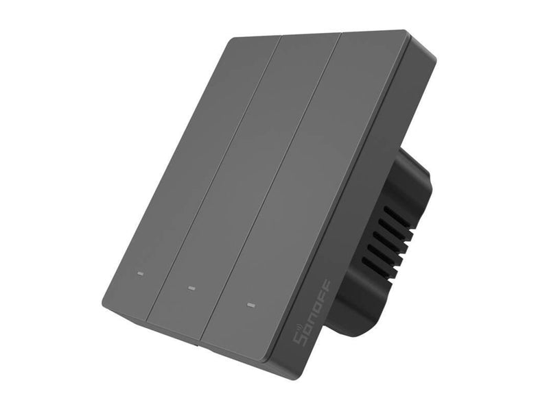 Sonoff Smart WiFi Wandschalter SONOFF M5-3C-80 (3-Kanal, für Rahmen, Graphit)