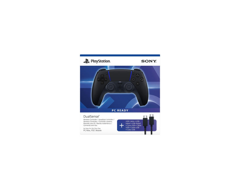 Sony PlayStation 5 DualSense - Midnight Black + USB-C Cable - Wireless Controller - Sony PlayStation 5