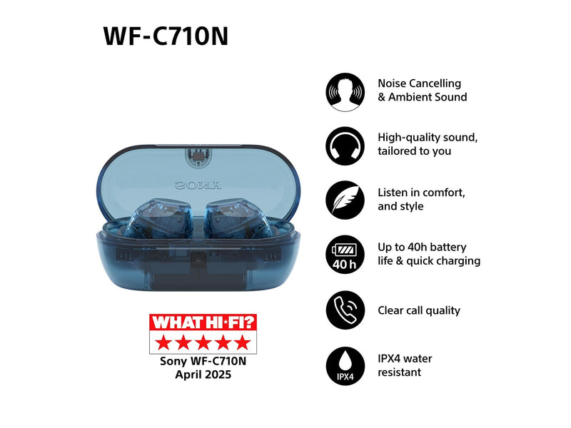 Sony WF-C710N - ANC - Glass Blue