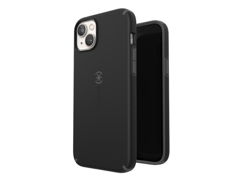 Speck CandyShell Pro + MagSafe - iPhone 14 Plus Case with MICROBAN Coating - Black / Slate Grey