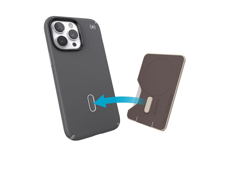 Speck ClickLock Wallet For MagSafe - Magnetic MagSafe Wallet - Pale Oak
