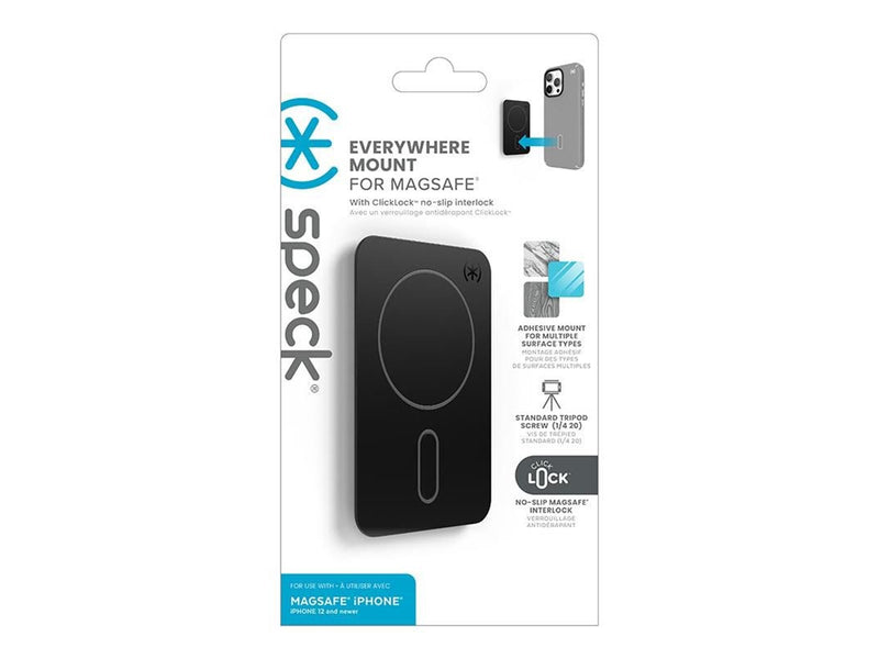 Speck Everywhere Mount + ClickLock - MagSafe Magnetic Mount - Black