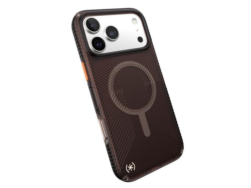 Speck Presidio Lux Grip MagSafe - iPhone 17 Pro Max Case - Luxury Shade Matte / Orange