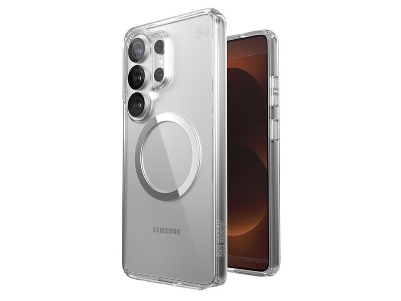 Speck Presidio Perfect-Clear Magnet - Samsung Galaxy S26 Ultra MagSafe Case - Clear/Clear/Silver