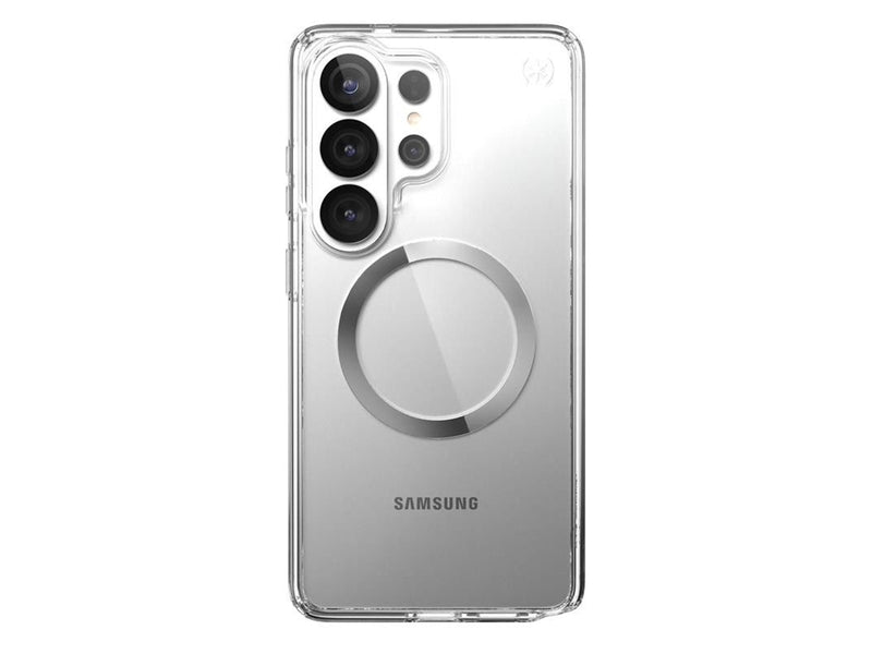 Speck Presidio Perfect-Clear Magnet - Samsung Galaxy S26 Ultra MagSafe Case - Clear/Clear/Silver